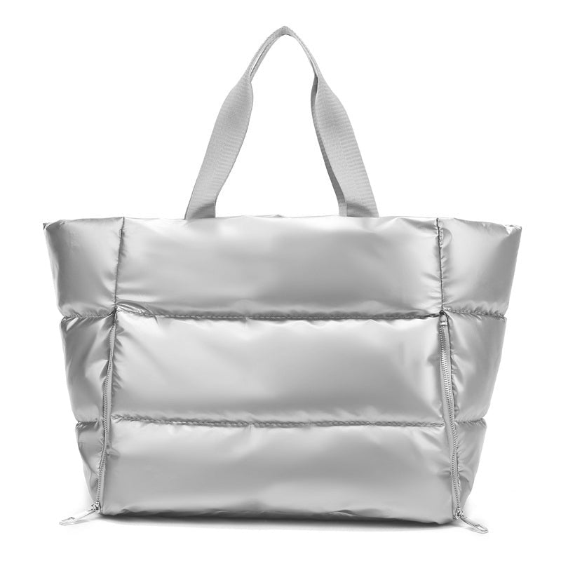 Metallic Puffer Tote - Che Cose Belle