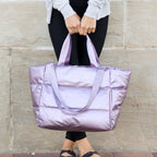 Metallic Puffer Tote - Che Cose Belle