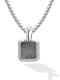 Meteorite Square Pendant Necklace - Che Cose Belle