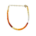 Mexican Fire Opal and Pearl Beaded Bracelet - Che Cose Belle