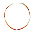 Mexican Fire Opal and Pearl Beaded Necklace - Moon Cycle - Che Cose Belle
