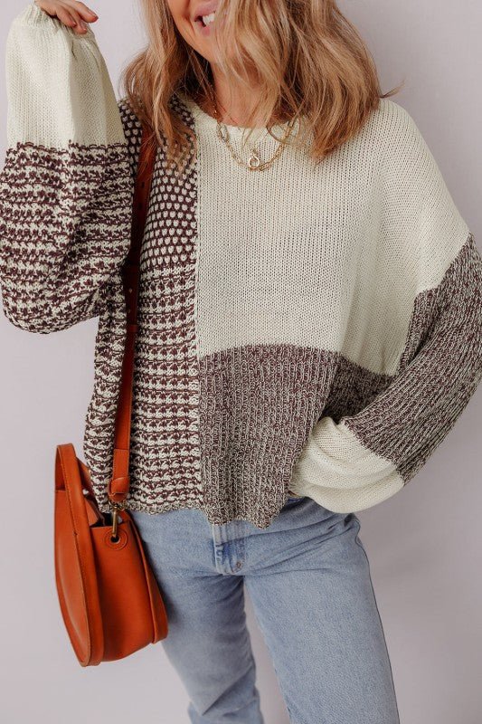 Mia Drop Shoulder Loose Sweater - Che Cose Belle