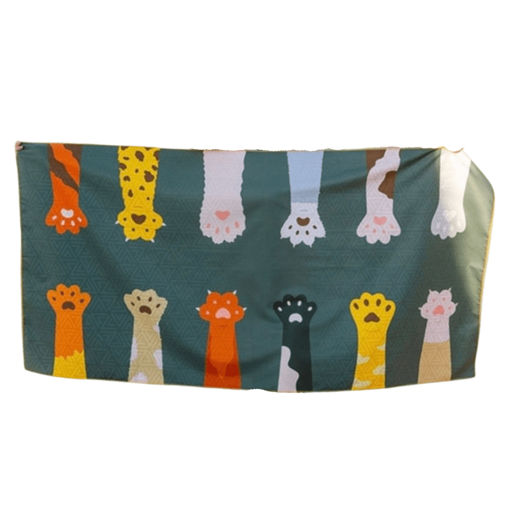 Microfiber Beach Towel | Cat Paws - Che Cose Belle