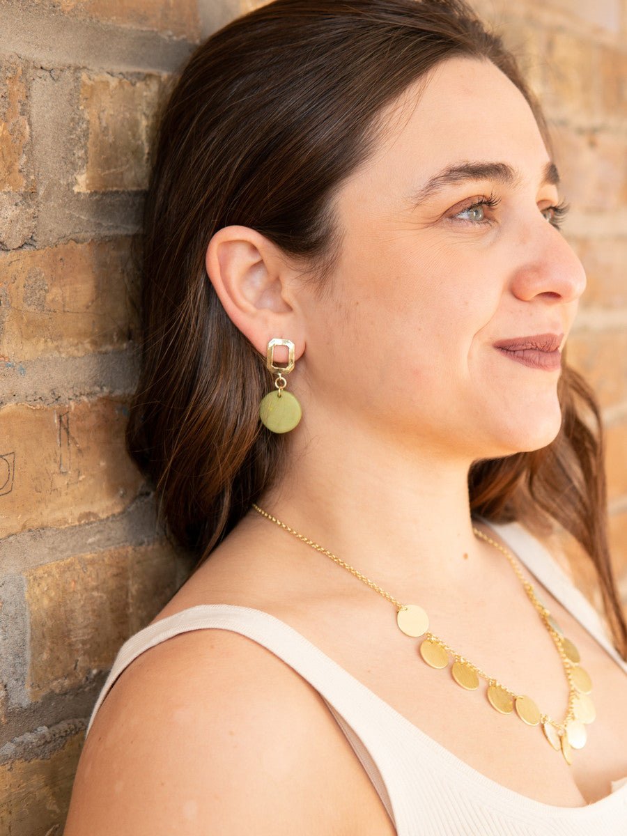 Mid Mod Dangle Studs - Che Cose Belle