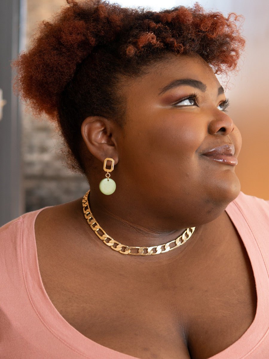 Mid Mod Dangle Studs - Che Cose Belle