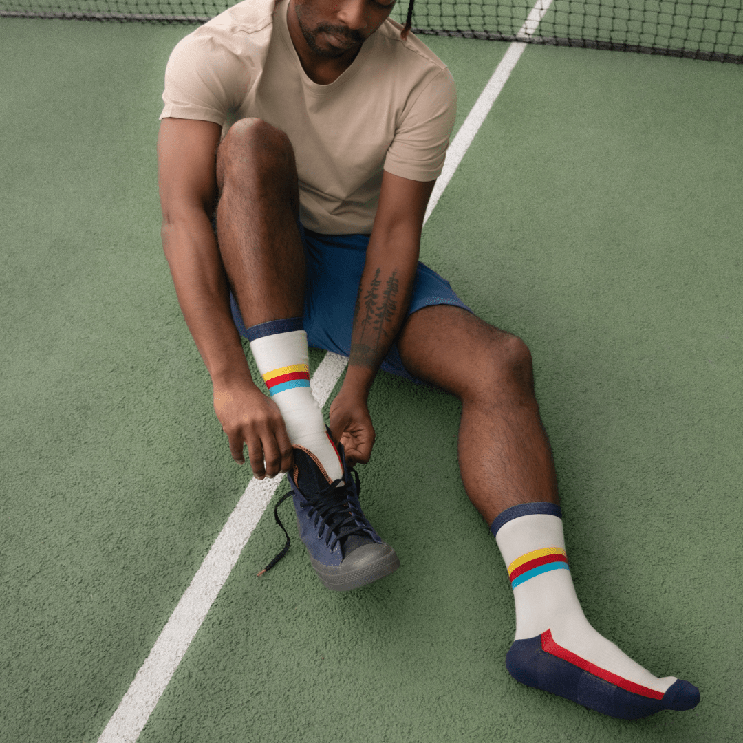 Mid - Stripe Crew Sock - Che Cose Belle