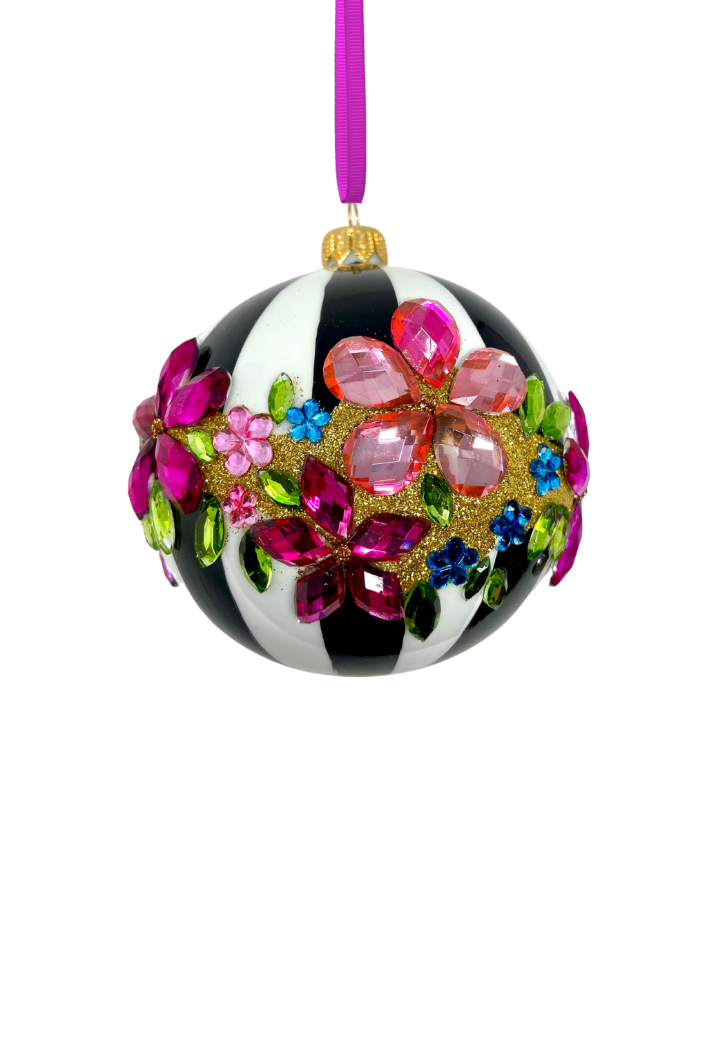 Midnight Gala Polish Glass Bauble - Che Cose Belle