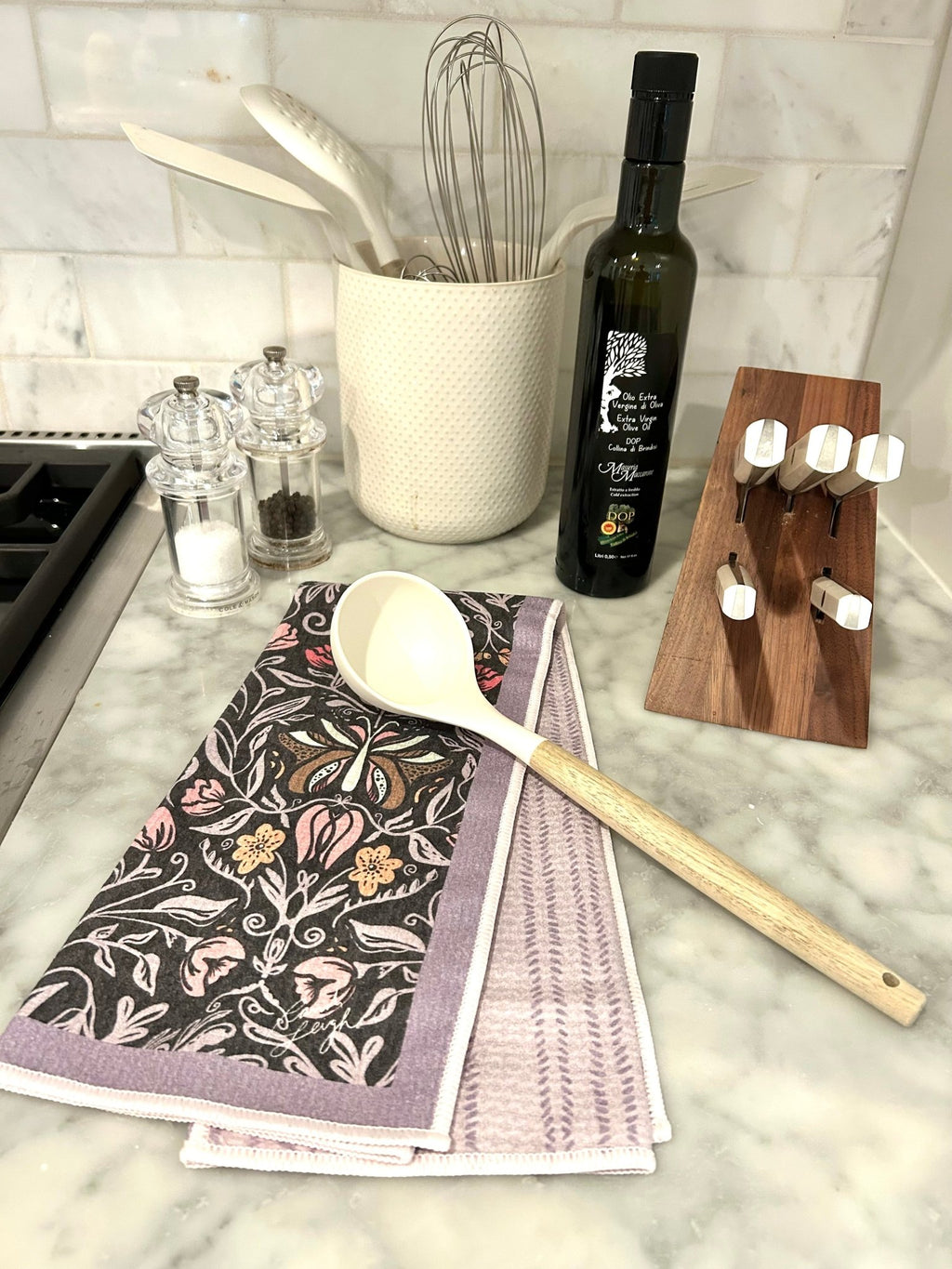Midnight Garden Double-Sided Tea Towel - Che Cose Belle