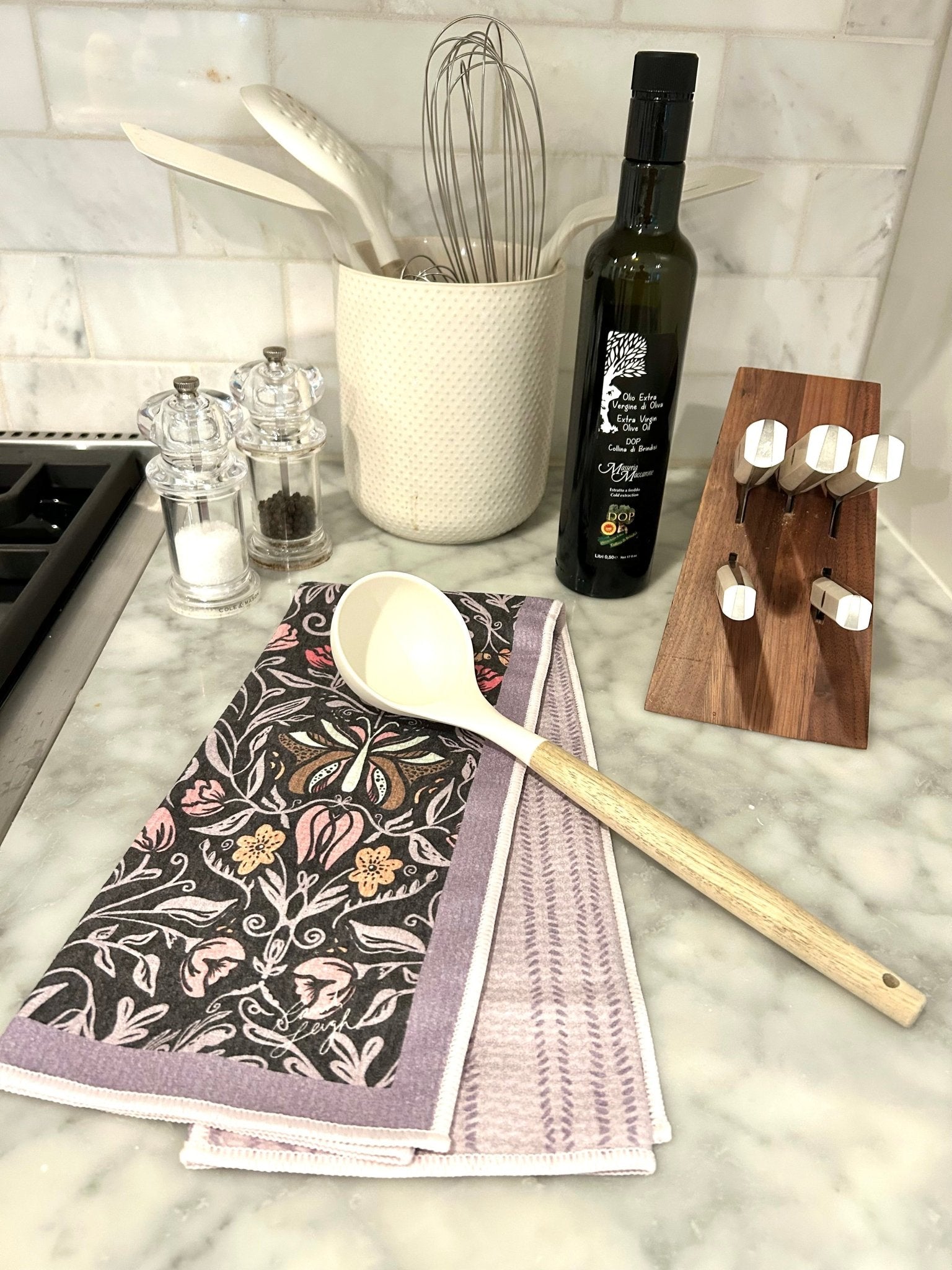 Midnight Garden Double-Sided Tea Towel - Che Cose Belle