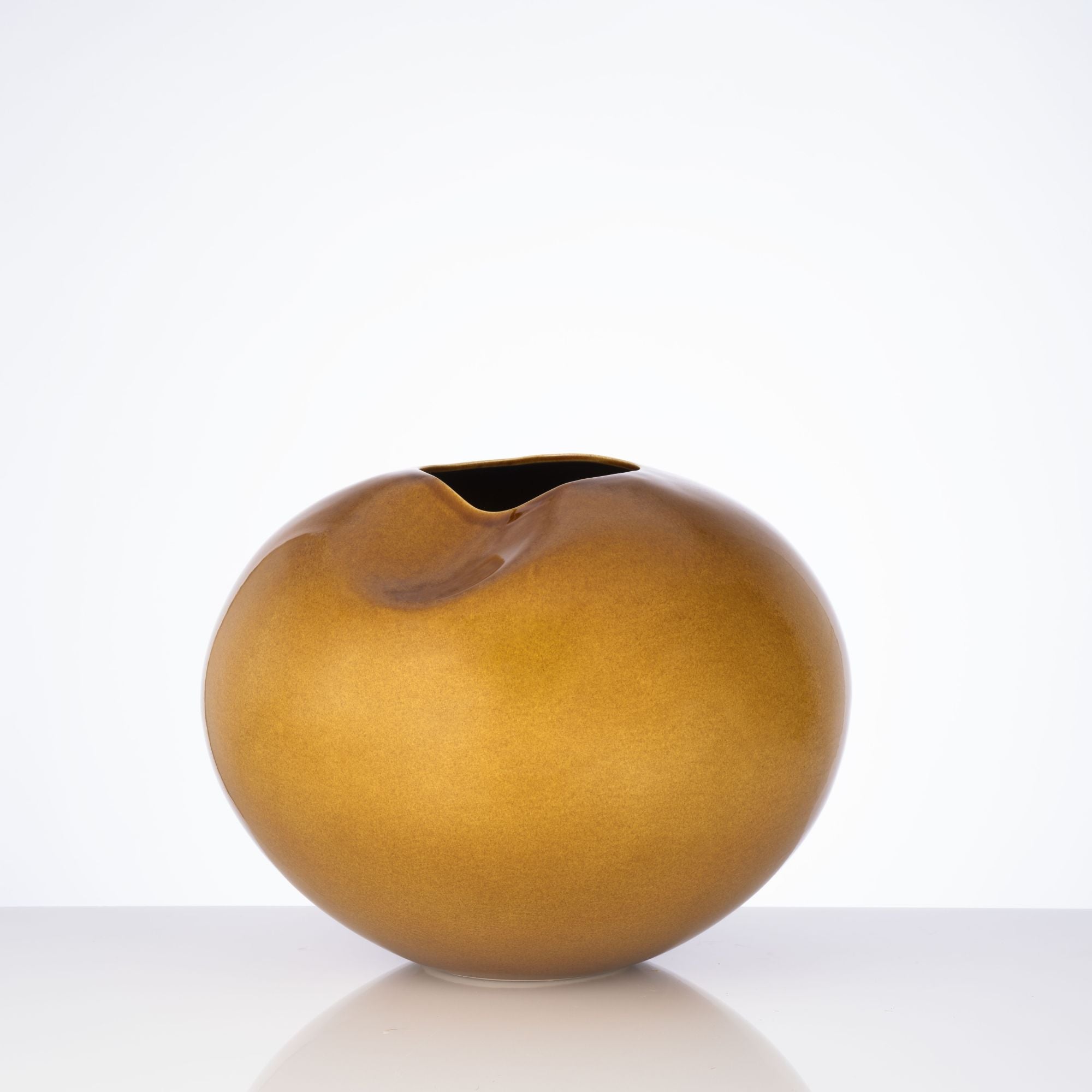 Milan Honey Sculptural Vase - Che Cose Belle