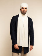 Milano (cream) - Italian 100% cashmere ribbed beanie (unisex) - Che Cose Belle