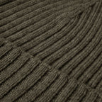 Milano (dark green) - Italian 100% cashmere ribbed beanie (unisex) - Che Cose Belle