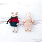Millie and Nelson Mouse Eco Ornaments - Che Cose Belle