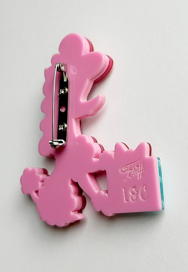 Mimi Loves Christmas Brooch by Miss Fluff x Lipstick & Chrome - Che Cose Belle