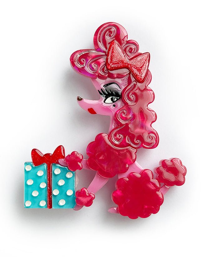 Mimi Loves Christmas Brooch by Miss Fluff x Lipstick & Chrome - Che Cose Belle