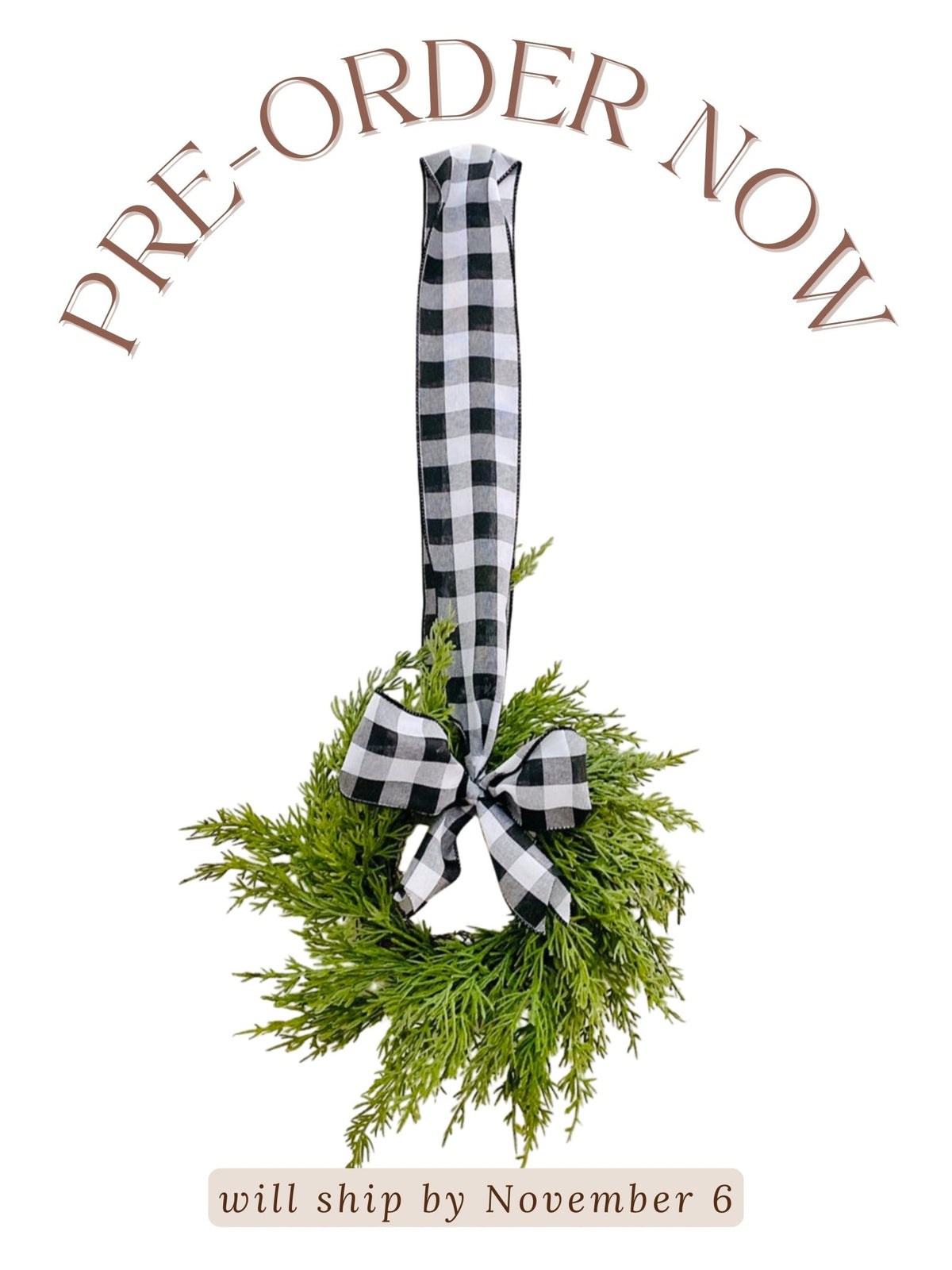Mini Christmas Cabinet Wreath - Che Cose Belle