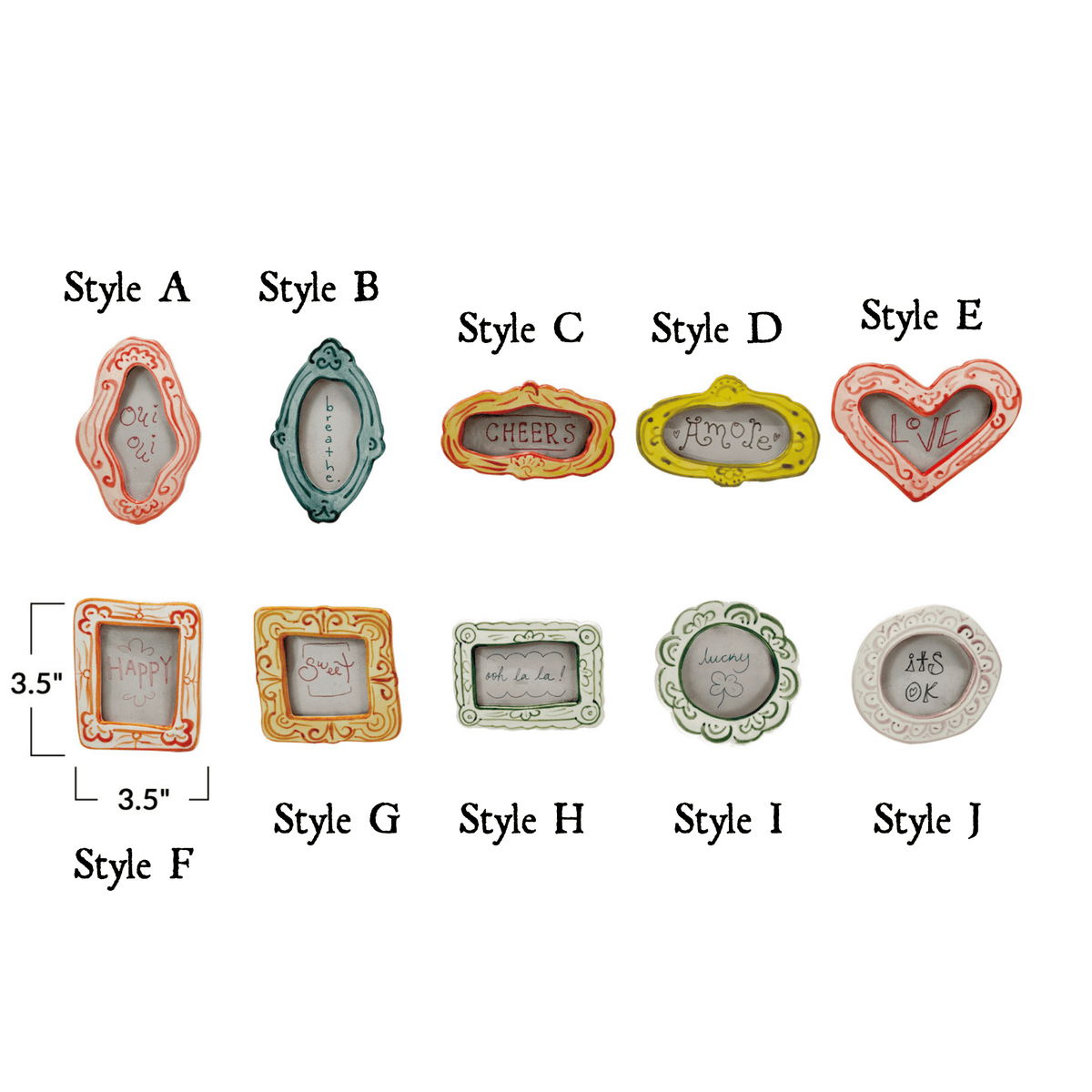 Mini Photo Frame Magnet with Saying - Che Cose Belle