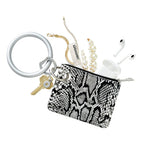Mini Pouch — Tuxedo Snakeskin Silicone - Che Cose Belle