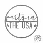 Minimalist Summer Greetings - Patriotic or Summer Metal Sign for Front Door Wreath - Che Cose Belle