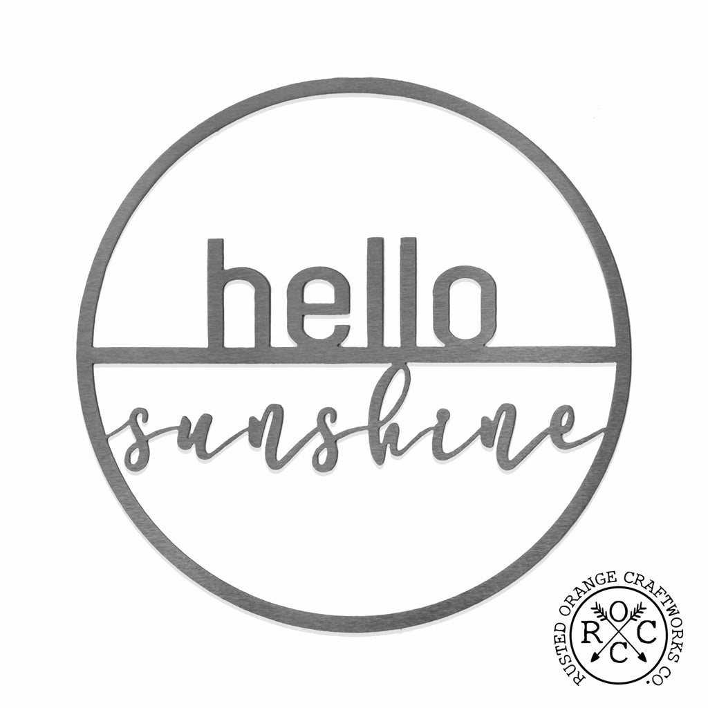 Minimalist Summer Greetings - Patriotic or Summer Metal Sign for Front Door Wreath - Che Cose Belle
