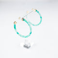 Mint Julep Hoop Earrings - Che Cose Belle
