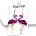 Mirror Flamingo Acrylics - Summer Earrings - Che Cose Belle