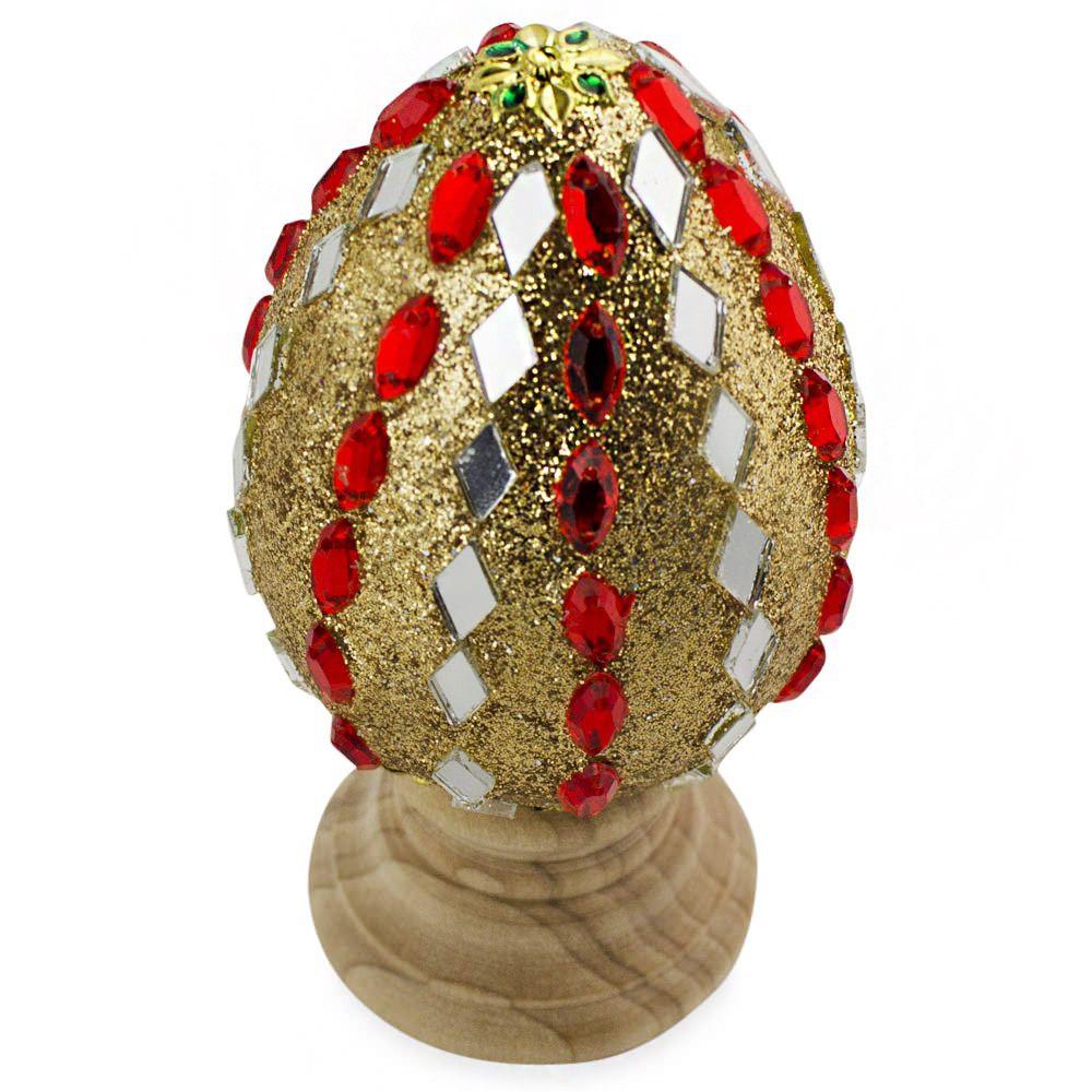 Mirrors and Jewels Wooden Easter Egg - Che Cose Belle