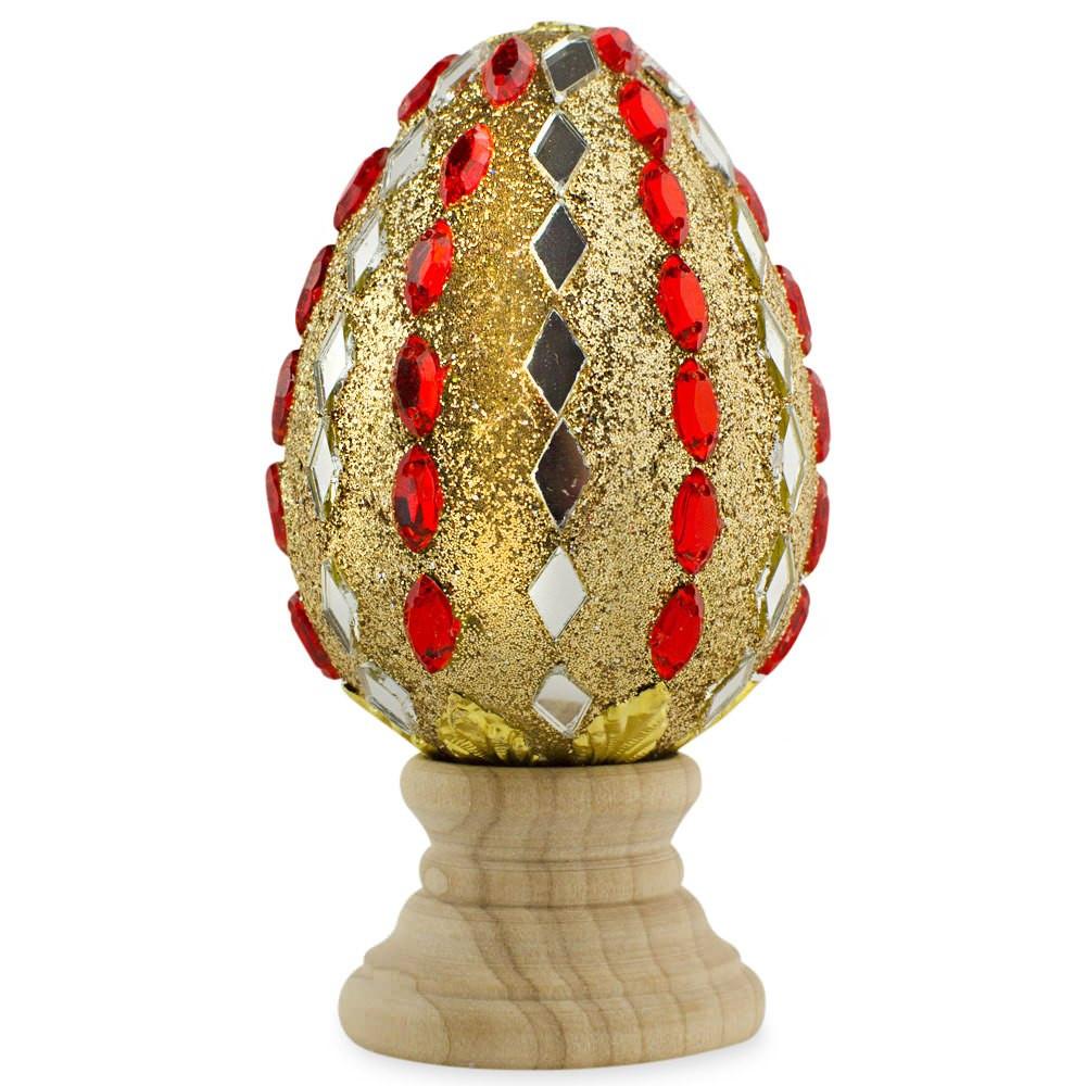 Mirrors and Jewels Wooden Easter Egg - Che Cose Belle