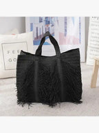 Miss Sparkling Fringe Handbag – Glam Textured Shoulder Bag - Che Cose Belle