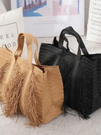 Miss Sparkling Fringe Handbag – Glam Textured Shoulder Bag - Che Cose Belle