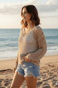 Miss Sparkling Openwork Knit Sweater - Che Cose Belle
