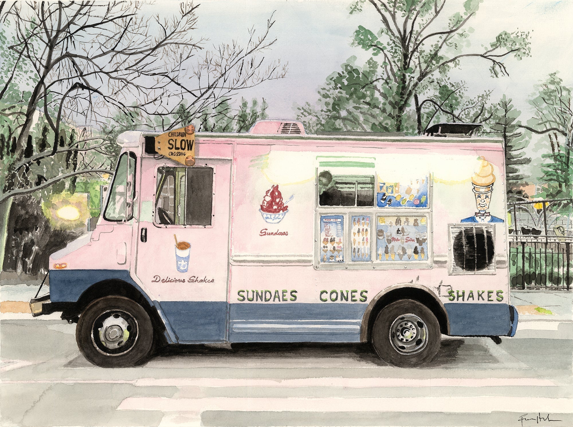 Mister Softee at Dusk, Street Scene - Che Cose Belle