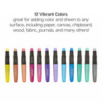 Mixed Media Gel Stick Crayons - 12 Metallic Colors - Che Cose Belle
