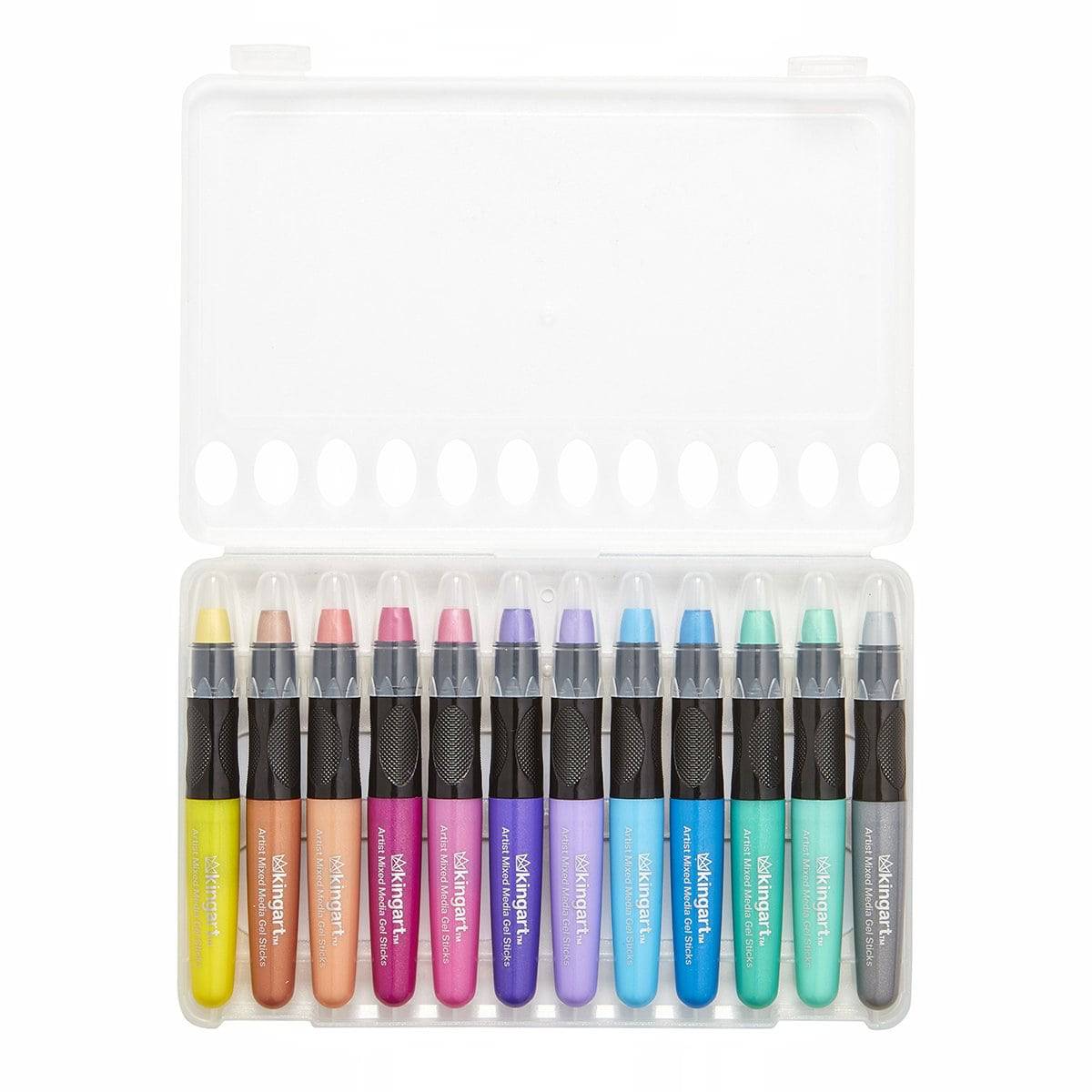 Mixed Media Gel Stick Crayons - 12 Metallic Colors - Che Cose Belle