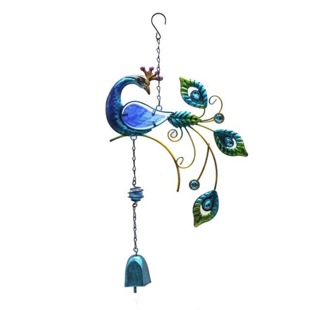 Mobile Hanging Wind Chimes Yard Garden Beauty Peacock Design Large Hanging Home Decor Pendant Outdoor Ornament For Home Garden Decoration Room Decor - Che Cose Belle