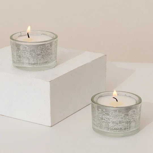 Modern Jerusalem Glass Candle Holders - Jerusalem Glass series - Che Cose Belle