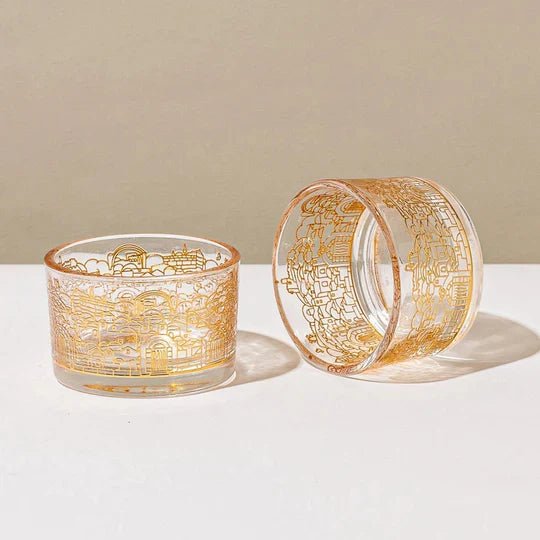 Modern Jerusalem Glass Candle Holders - Jerusalem Glass series - Che Cose Belle