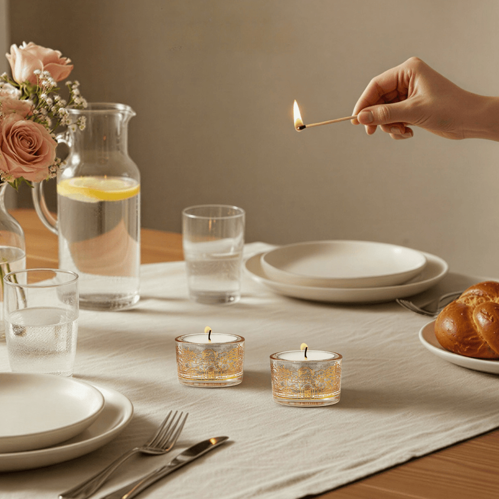 Modern Jerusalem Glass Candle Holders - Jerusalem Glass series - Che Cose Belle