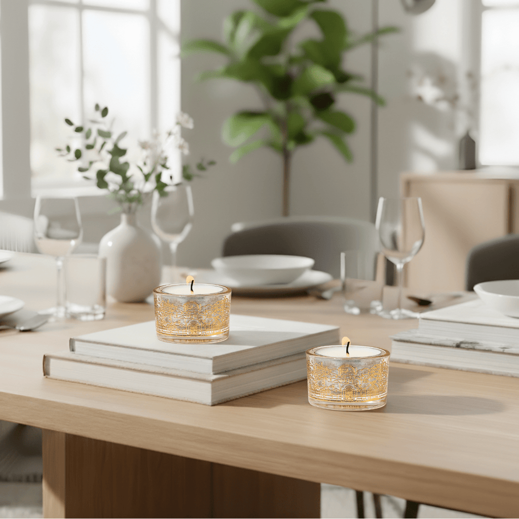 Modern Jerusalem Glass Candle Holders - Jerusalem Glass series - Che Cose Belle
