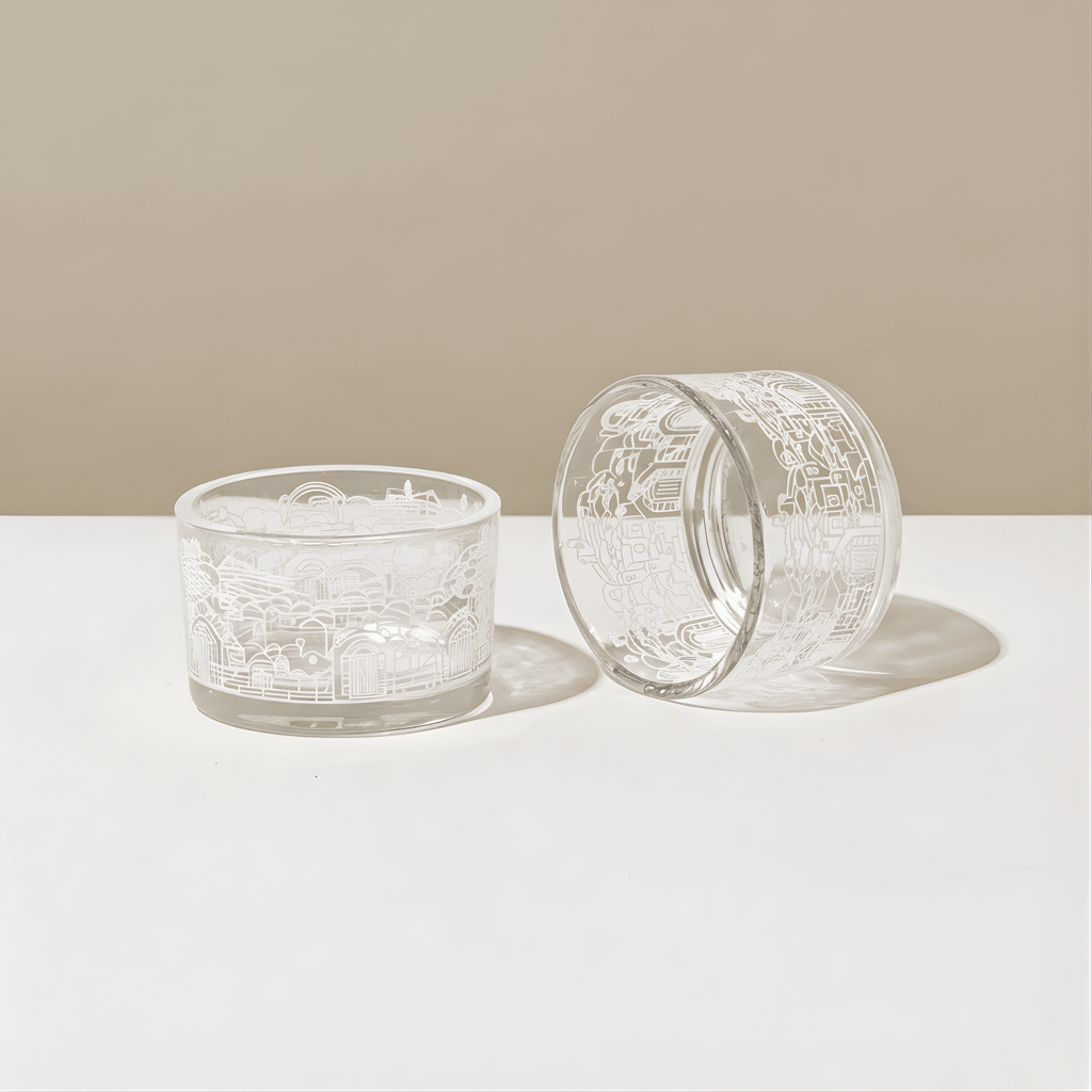 Modern Jerusalem Glass Candle Holders - Jerusalem Glass series - Che Cose Belle