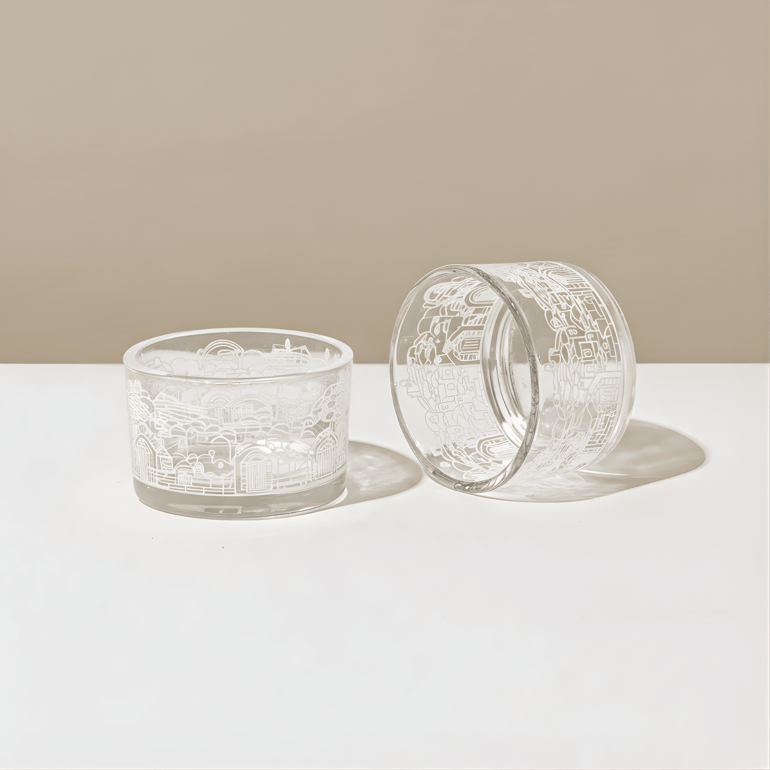 Modern Jerusalem Glass Candle Holders - Jerusalem Glass series - Che Cose Belle