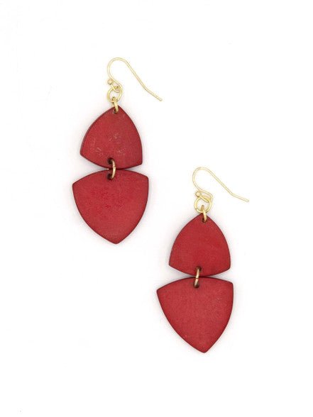 Modern Poppy Dangle Earrings - Che Cose Belle