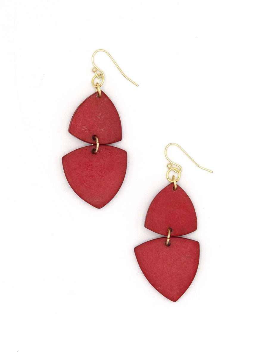 Modern Poppy Dangle Earrings - Che Cose Belle