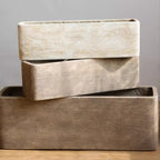 Modern Rectangular Textured Planter - Che Cose Belle