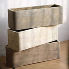 Modern Rectangular Textured Planter - Che Cose Belle