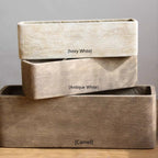 Modern Rectangular Textured Planter - Che Cose Belle