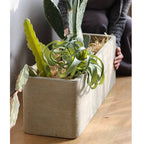 Modern Rectangular Textured Planter - Che Cose Belle