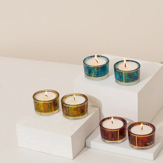 Modern Sabbath Candle Holders – Chagall Glass - Che Cose Belle