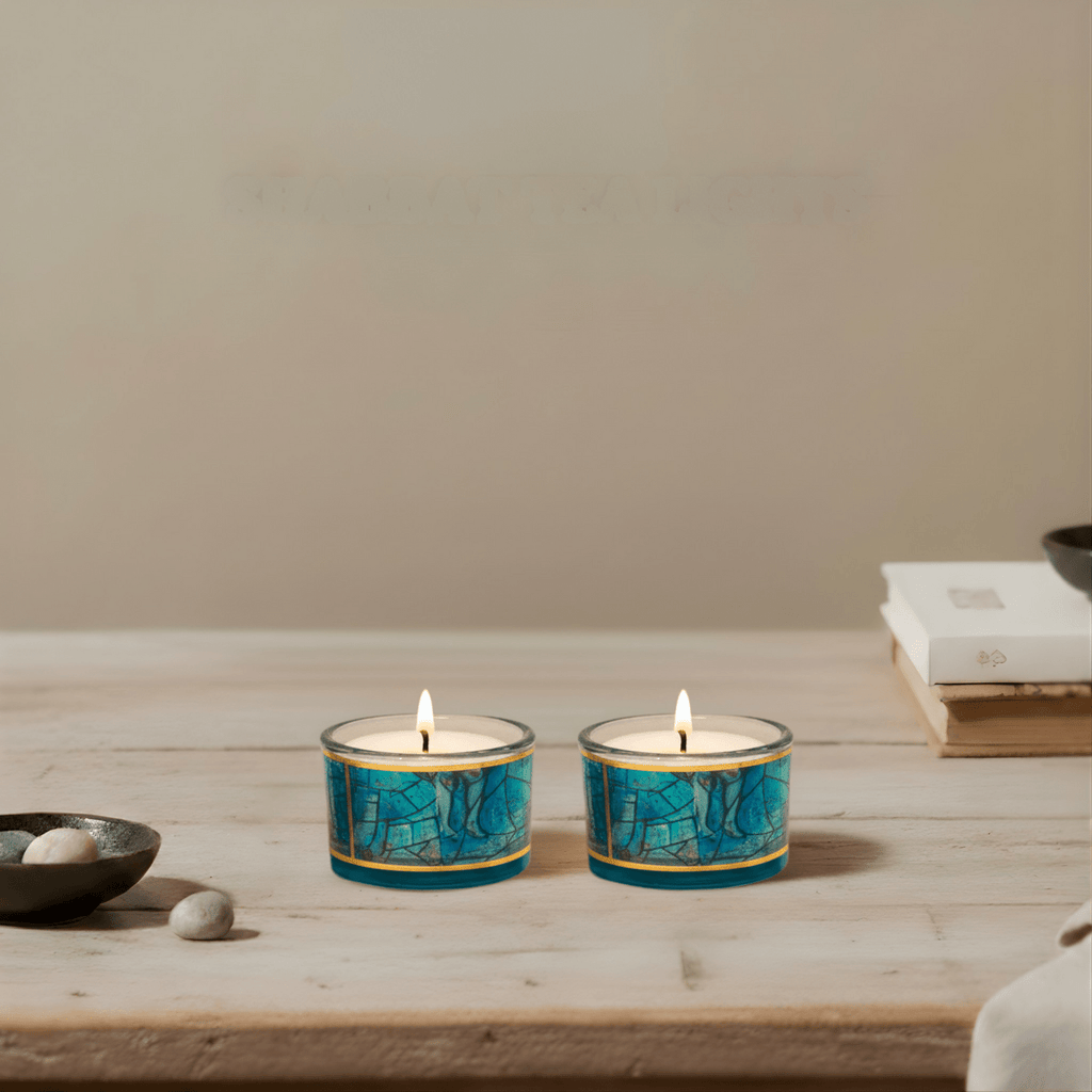 Modern Sabbath Candle Holders – Chagall Glass - Che Cose Belle
