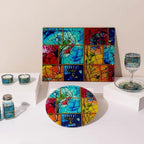Modern Sabbath Candle Holders – Chagall Glass - Che Cose Belle